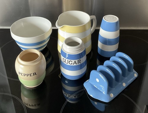Green cornishware domino - green,