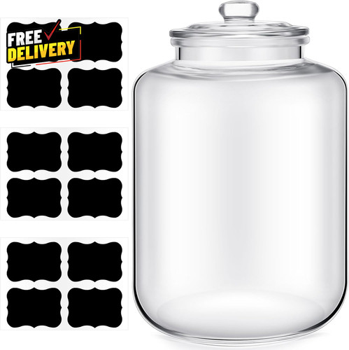 Gallon glass jar with - 4, lid