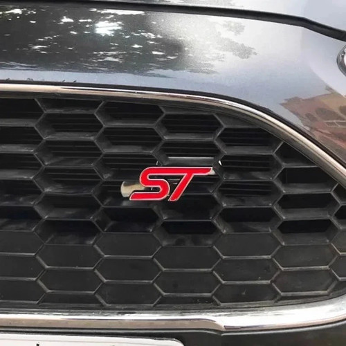 Front grill red silver - front, st