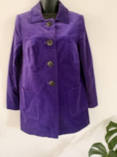 Boden purple velvet coat - , size