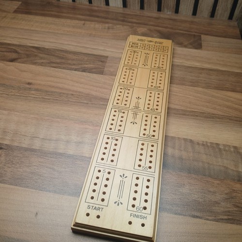 Vintage wooden cribbage - vintage,