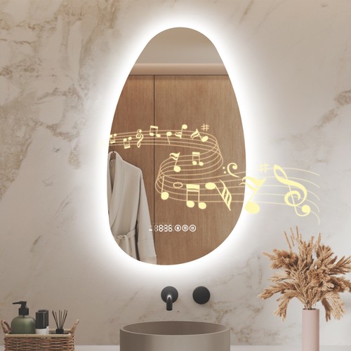 Asymmetrical led bathroom - asymmetrical,