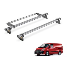 Fiat Scudo Roof Rack for 2007-2016 Low Roof 2 Roof Bars & Roller Van Guard Trade