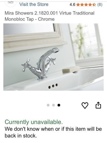 Mira virtue monobloc basin - virtue,