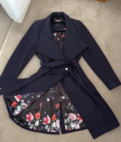 Ted baker coat navy blue - baker,