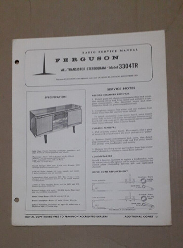 Ferguson model 3304tr - ferguson,