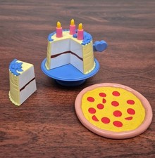 Fisher Price My Sweet Kitchens Big Wishes Birthday Cake Candles Stand Pizza 2004