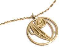 Vintage Silver Charles Rennie Mackintosh pendant 18" chain Necklace Gift Boxed