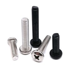50pcs M1M1.2M1.6M2M2.5M3M4 Small Micro Cross Round Bolt Phillips Pan Head Screw