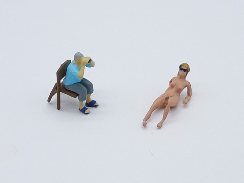 Preiser figures sunbather - sunbather, &