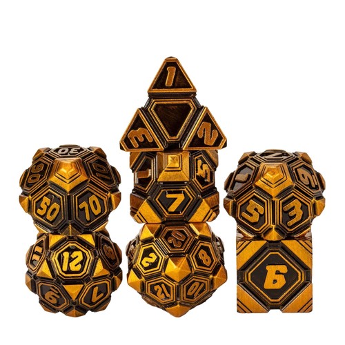 Metal ufo dice set die - metal,