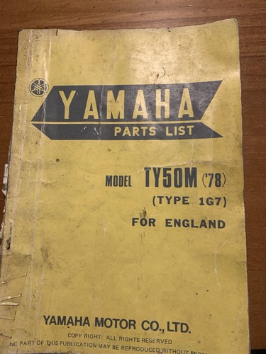 Yamaha parts book - yamaha, 50