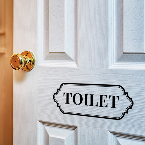 Toilet sign vintage outline - toilet,