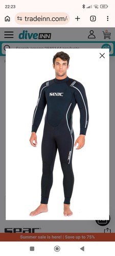 New seac libera 7mm mens - new, xxxl