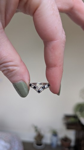 Vintage solid 9ct white gold - solid,