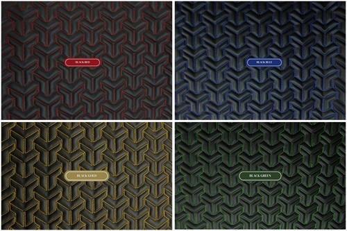 Trio triangle quilted faux - triangle,