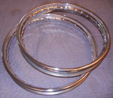 Motorrad Guzzi Galletto PAIR alloy motorcycle rims BOTH ARE 1.60" X 17" SIZE 32