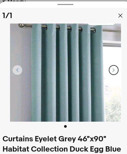 Duck egg curtains - curtains, x