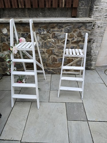 Vintage wooden folding step - folding,