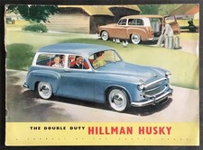 HILLMAN HUSKY Car Sales Brochure c1955-56 #302/RP/104/13/H