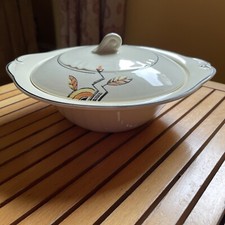 Art Deco Empire Porcelain ‘Shelton Ivory’ Tureen Retro Vintage