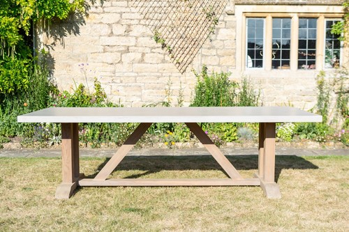 240cm concrete dining - concrete,
