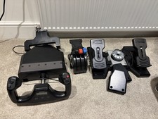 Logitech Flight Yoke System with Throttle Quadrant and Rudder Pedals