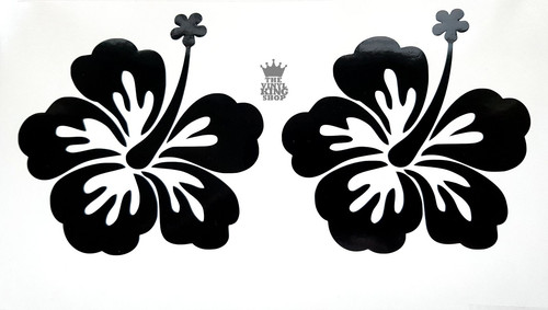 Hibiscus flower decals - flower,