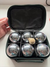 Metal garden boules set - metal,