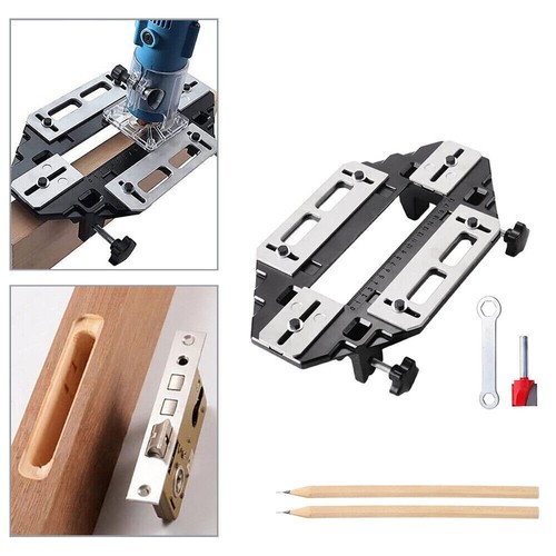 Wood door hinge jig lock - hinge, guide