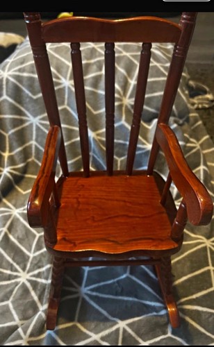 Miniature wooden rocking - miniature,