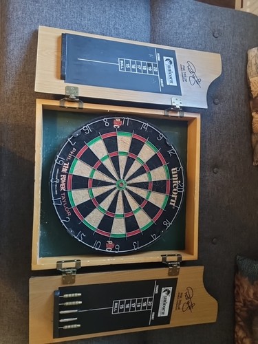 Phil taylor signed dartboard - signed,