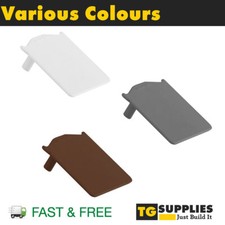 Extra End Cap for Exitex Snap Down Glazing Bar White Brown and Anthracite Grey