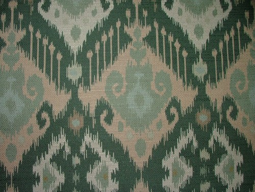 Boho forest green ikat - forest,