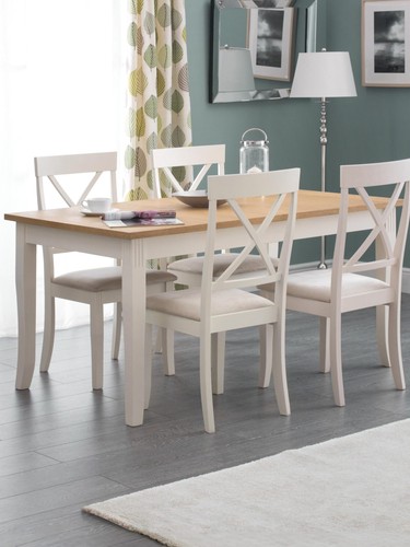 Davenport oak white dining - oak/white,