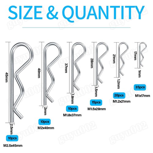 100pcs clips cotter - 100pcs,