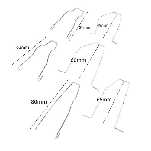 Headlight bulb spring - 6x, clips