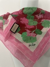 Gucci Floral Silk Scarf –