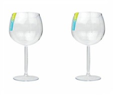2 Plastic Gin Glasses Cocktail
