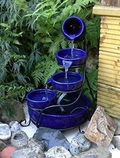 Blue Solar Ceramic Garden
