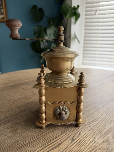 Vintage solid brass coffee - vintage,