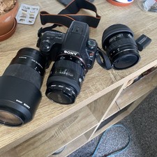 Sony Alpha A37 DSLR Camera With Accessories