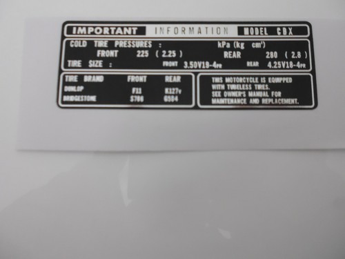 Honda cbx 1000 tyre - honda,