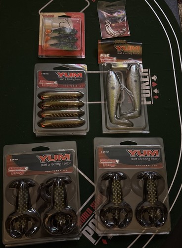 Yum bait fishing lures lot - yum,