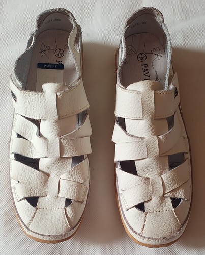 Pavers ladies white leather - white,