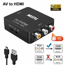 Mini RCA AV to HDMI Converter