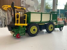 BRITAINS.FARM.1:32.MB TRAC POTINGER.TRACTOR.HARVESTER.FEED WAGON & FUEL TRAILER