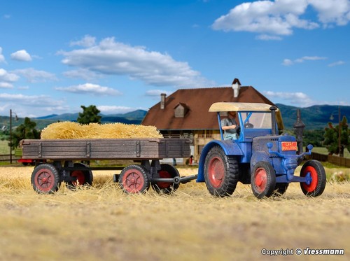 Lanz tractor with rubber - with, truck