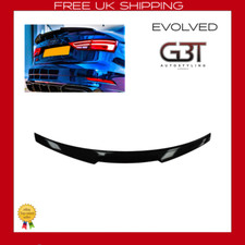 Audi A3 S3 RS3 8V Saloon Gloss Black M4 Style Rear Boot Spoiler Lip Wing 2013-20