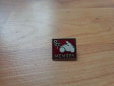 VINTAGE BRITISH MOTORCYCLES FEDERATION BMF RALLY MEMBER ENAMEL BIKE PIN BADGE